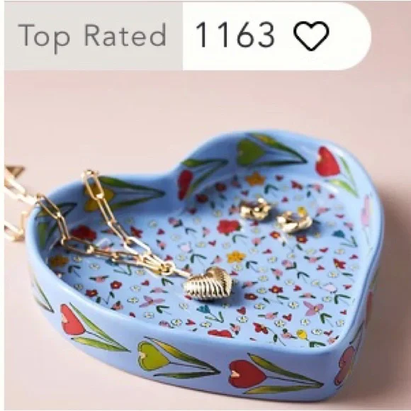 Anthropologie Mud Fairy Trinket Dish Jewelry Tray Glazed Stoneware New In Box - Picture 4 of 11